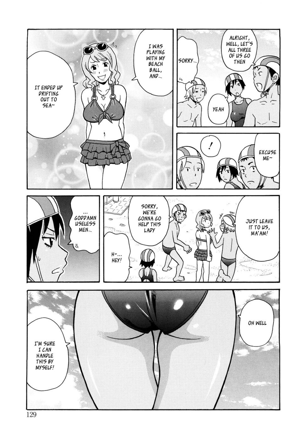 Hentai Manga Comic-Red Hot Beach-Read-5